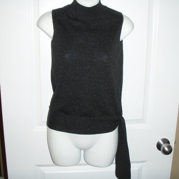 NWT The Sweater Company Black Sleeveless Top, Size Small - Picture 1 of 4